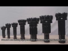 ชิ้นเหล็กพิเศษ DTH Bit กับหลุมระบายน้ําสําหรับการสํารวจภูมิศาสตร์