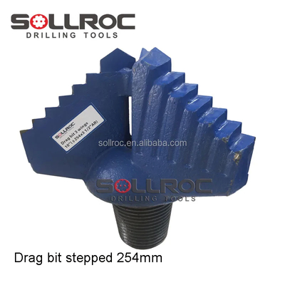 การประมวลผลการแกะสีฟ้า 3 ปีกก้าวลาก Drill Bit สําหรับหินอ่อนและกลาง