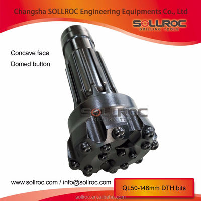 High-Efficiency DTH Drill Bit with Carburized Steel and Carbide for 57mm to 660mm Diameter Applications