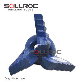 การประมวลผลการแกะสีฟ้า 3 ปีกก้าวลาก Drill Bit สําหรับหินอ่อนและกลาง